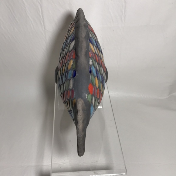 Xochiquetzal Stoneware Ceramic Mexico Fish Figure - Picture 4 of 13